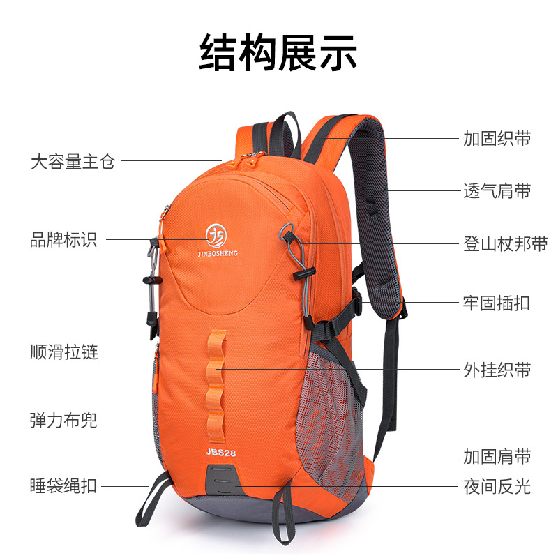 New lightweight travel backpack for women, outdoor hiking and mountain climbing bag, outdoor hiking sports cycling backpack Specification image
