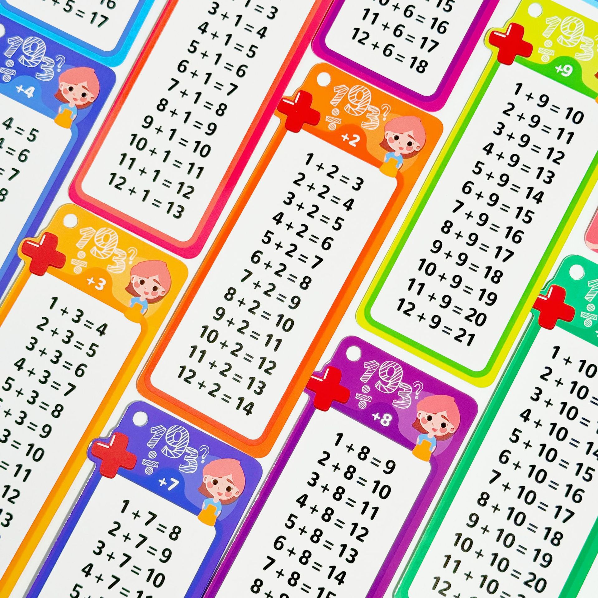 Find the difference in addition, subtraction, multiplication and division mental arithmetic training cards, open the mobile phone toy, early education English memory card details Picture