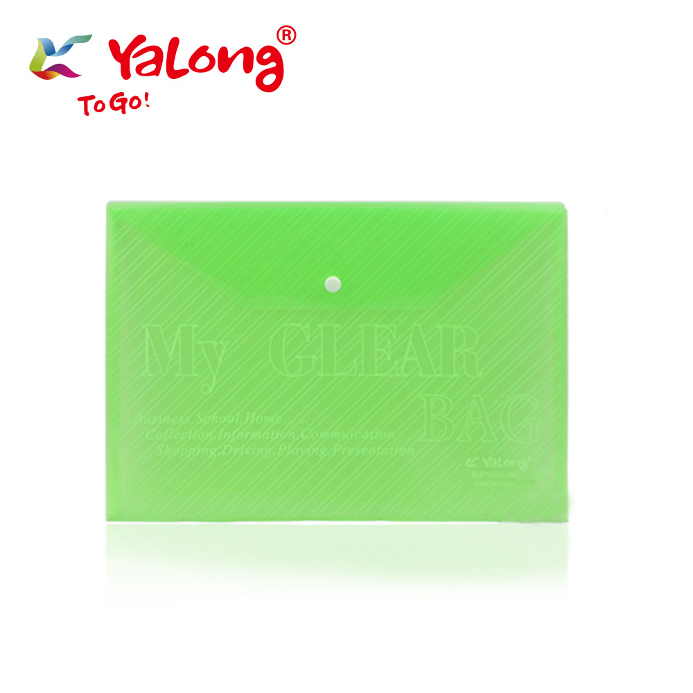 Cross-border customizable LOGO file bag, A4 office filing file bag, waterproof transparent PVC material Item Picture