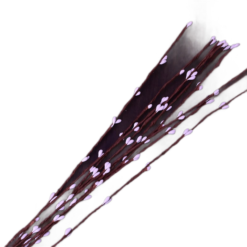 60 cm rattan garland material, iron wire DIY flower branch, small berry bracelet, hair accessory making material Item Picture