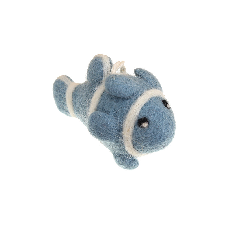 Underwater World Dolphin Handmade wool Felt pendant, decorative creative bag, cute factory wholesale Original design Item Picture