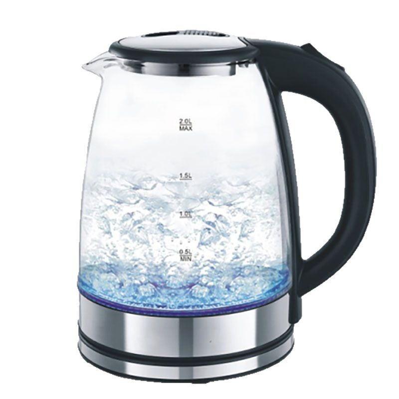 Wholesale high borosilicate glass electric kettles, large-capacity household water boilers and tea brewers, transparent for export Item Picture