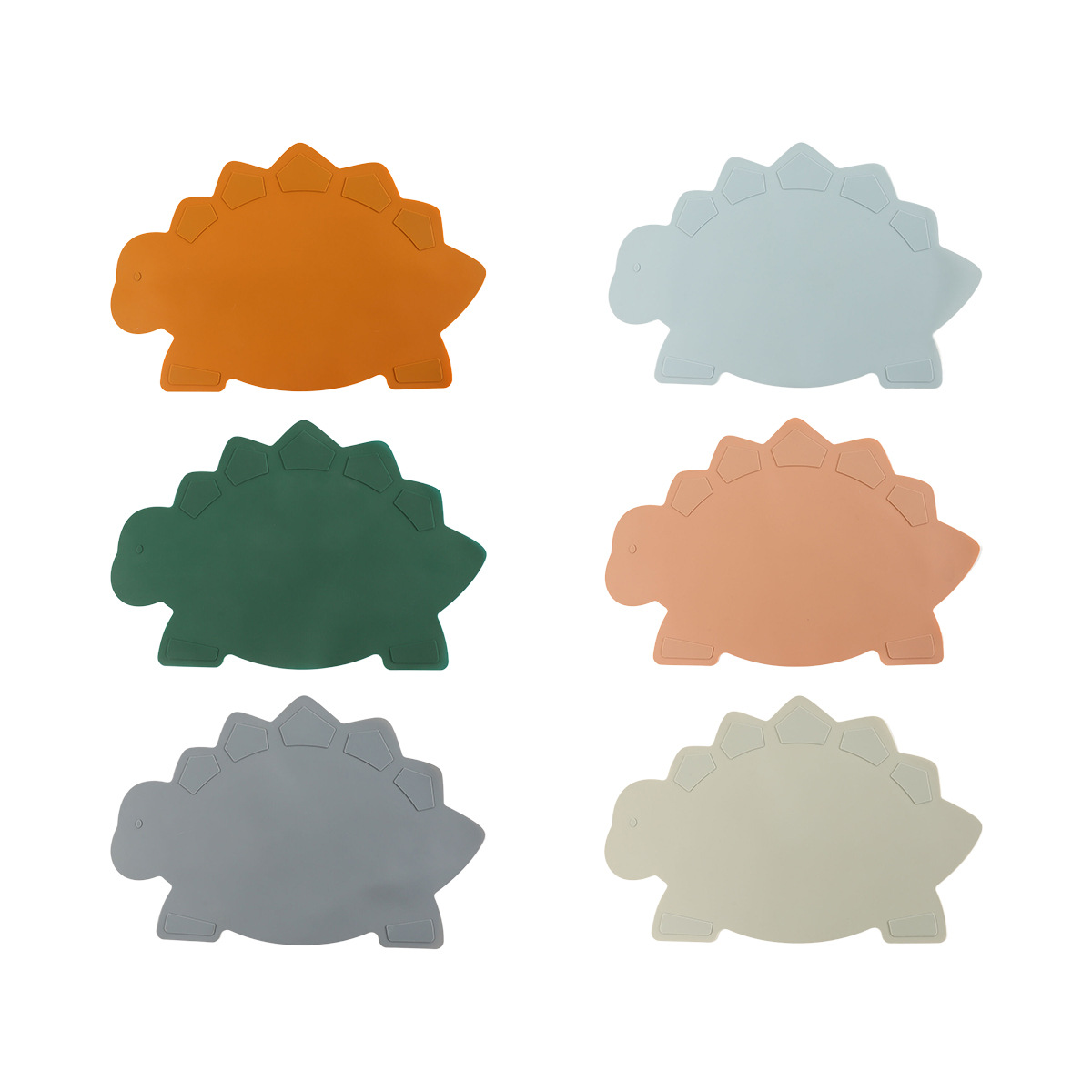 恐龙硅胶餐垫跨境热卖桌面防烫隔热垫高颜值可爱家用儿童硅胶餐垫详情图1