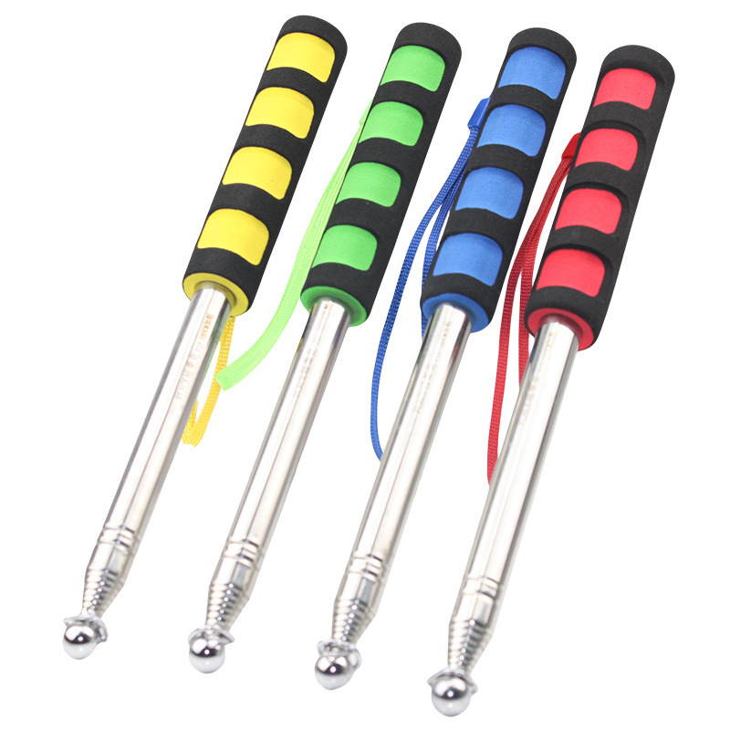 Cross-border tour guide pole, stainless steel telescopic flagpole, outdoor 1.6-meter long, 3-meter thick telescopic finger reading stick teaching whip Application Scenario
