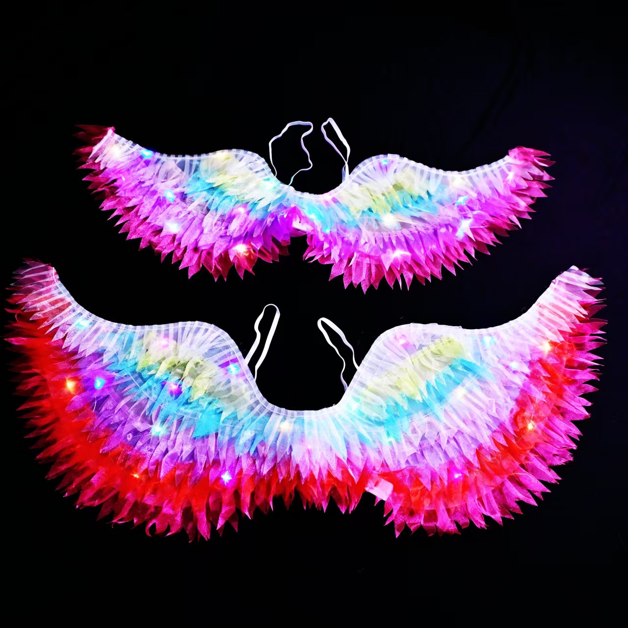 New Angel Luminous butterfly Wings, Little Fairy decorated wing toys, scenic area night market ground promotion wholesale small gifts Specification image