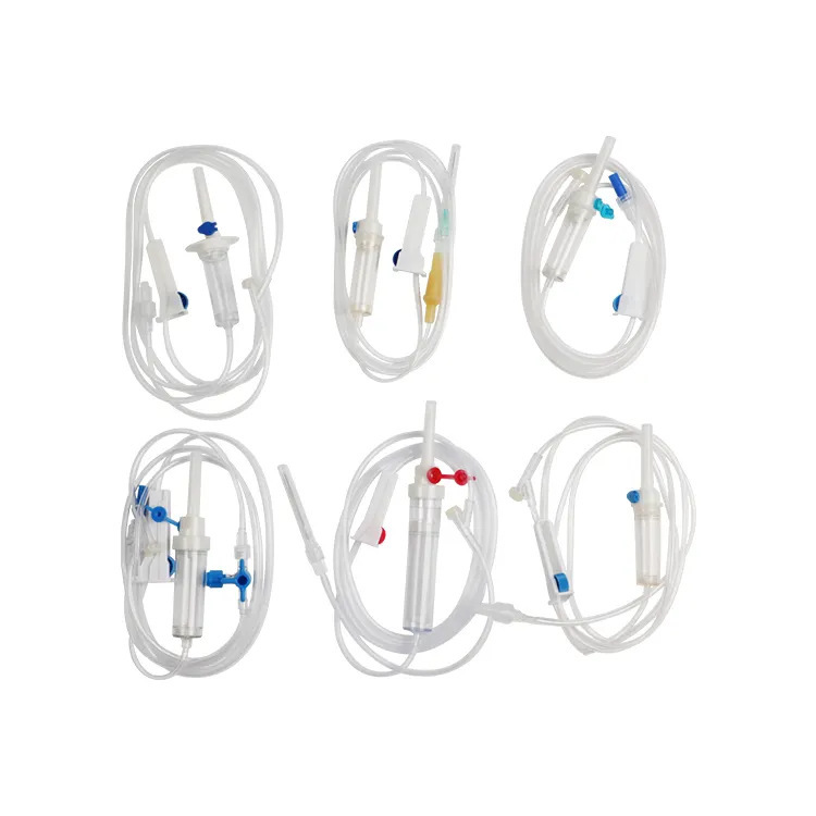 Wholesale of sterile liquid infusion medical disposable intravenous infusion sets for export details Picture