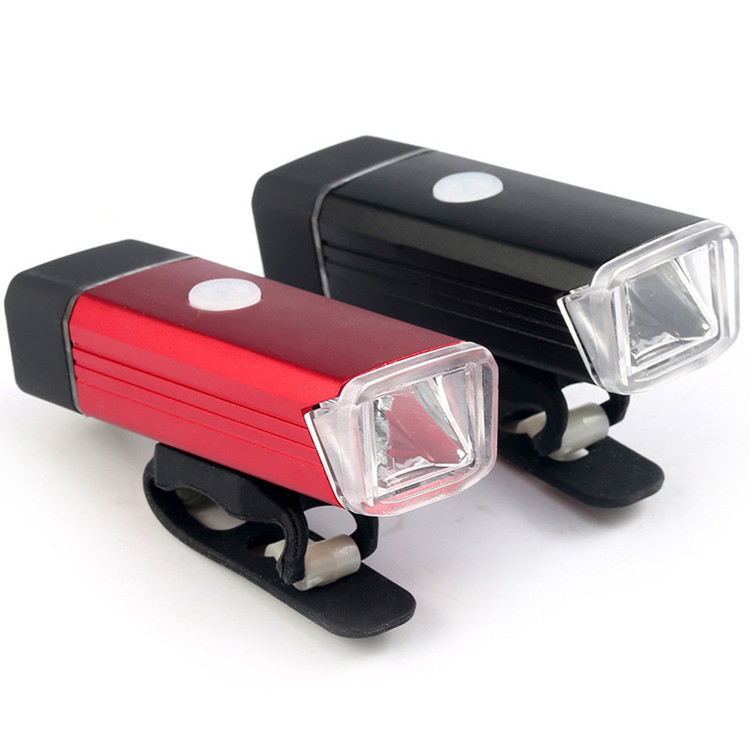 Maichuang USB charging bicycle light set, mountain bike strong light front light, night cycling, bicycle dead flying rear light details Picture