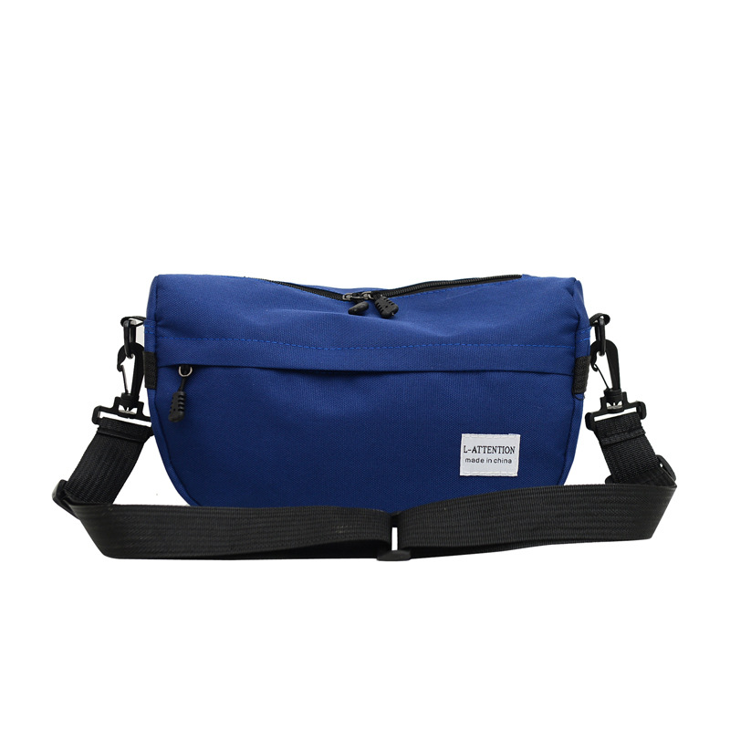 Japanese crossbody bag, men's street fashion brand, youth casual sports single-shoulder bag, women's fashionable solid color student couple cross bag details Picture