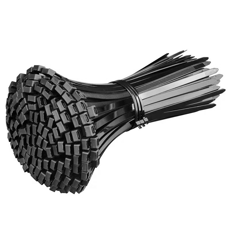 【 National Standard Full Size 】 Nylon cable ties in large, medium and small sizes, black and white pull-out binding straps, plastic cable ties, cable ties Item Picture