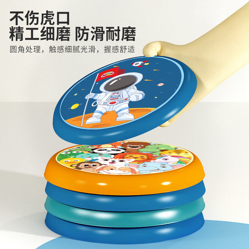 Cross-border children's safety soft frisbee toys, outdoor hand-thrown boys and girls, parent-child interactive flying saucer competitive sports Specification image