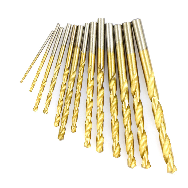 Xin Sentuo 13-piece set of titanium-coated twist drill, hand drill, drilling tool, drill bit set, titanium-coated opening woodworking drill bit Application Scenario