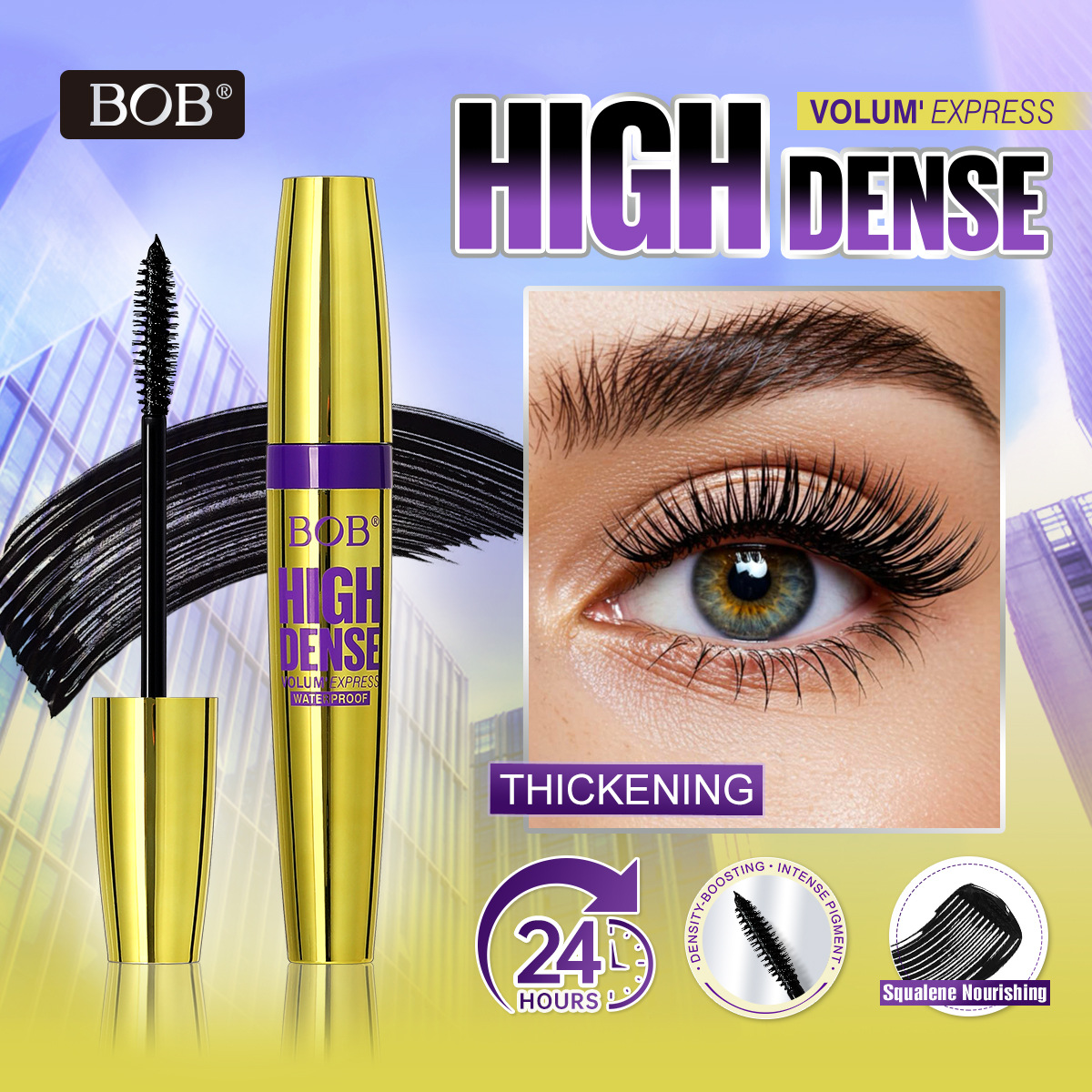 Cross-border bob gold tube waterproof, slender, curly, dense, natural and long-lasting without smudging