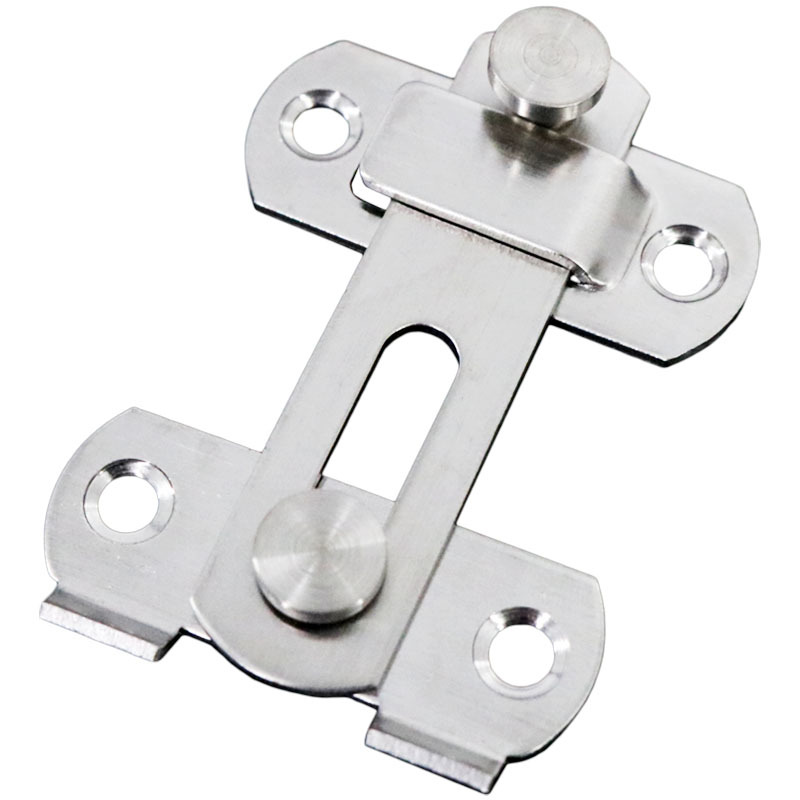 Stainless steel door latch, 90-degree right-angle snap, latch, anti-theft door bolt, latch, left and right pet door lock, barn door Item Picture
