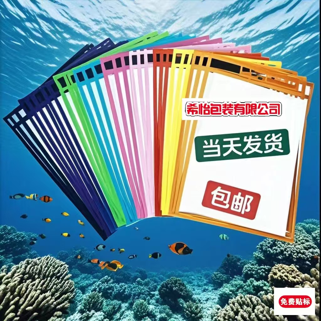 Colorful transparent folders, stationery storage, meeting bags, stationery decoration parts, audio equipment details Picture