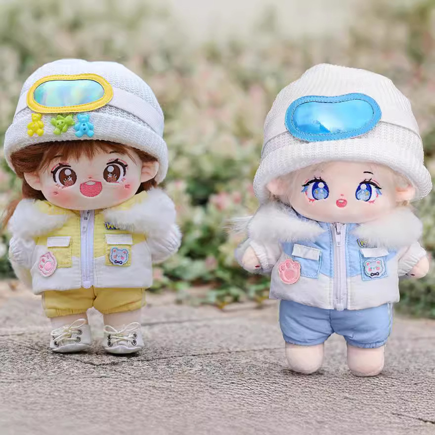 20CM无属性棉花娃娃乐集娃新款滑雪服系列娃衣套装创意可爱小娃娃产品图