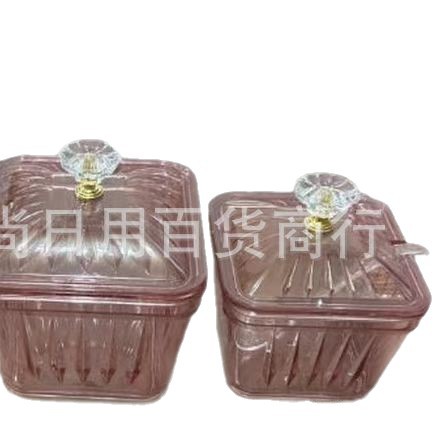 Vertical large and small plastic sugar jars, kitchen sugar POTS, home storage boxes, tea snacks, candies, inventory, heart plates, snacks Item Picture