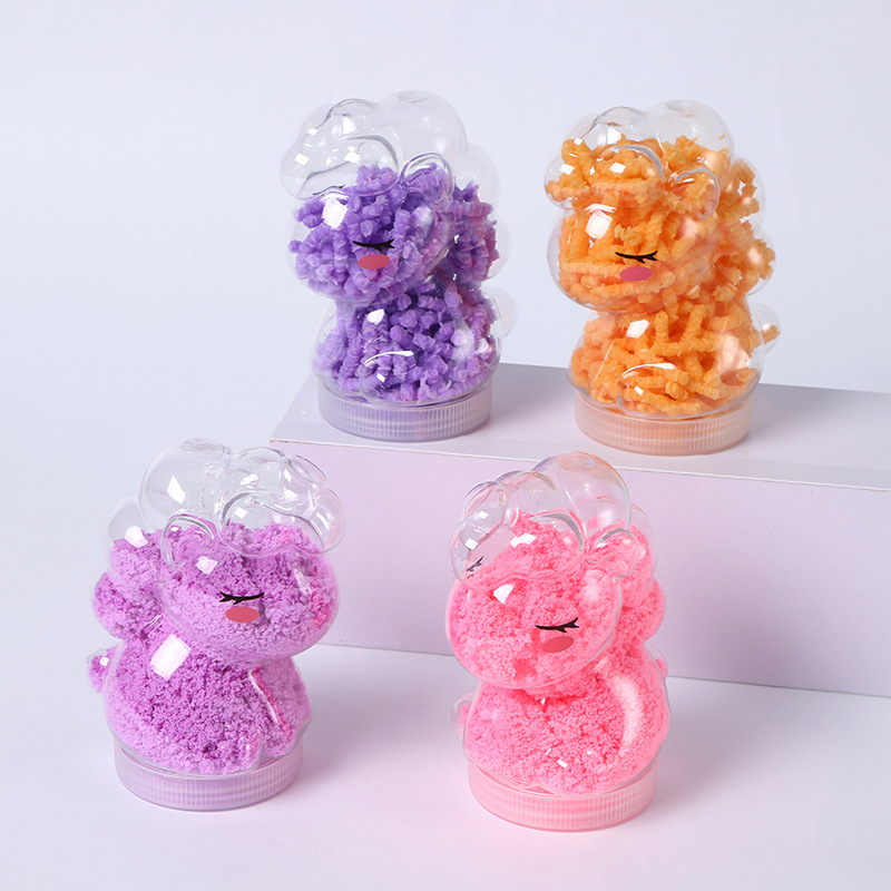 跨境爆款儿童玩具四季雪太空沙儿童益智新奇玩具灵动毛毛虫玩具