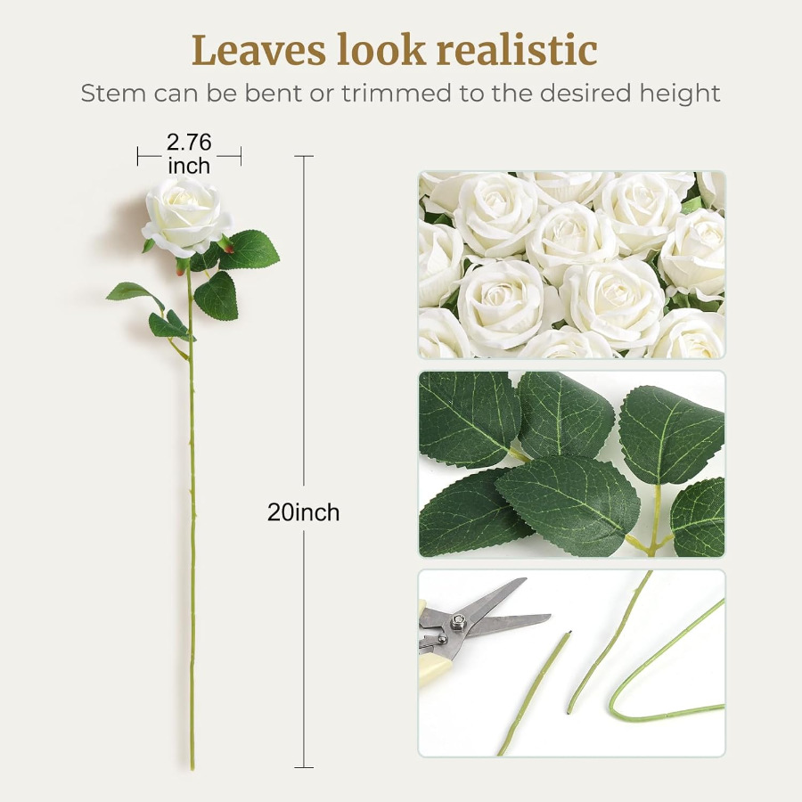 玫瑰仿真/花园/礼品仿真花/玫瑰仿真花/毛线花针织产品图
