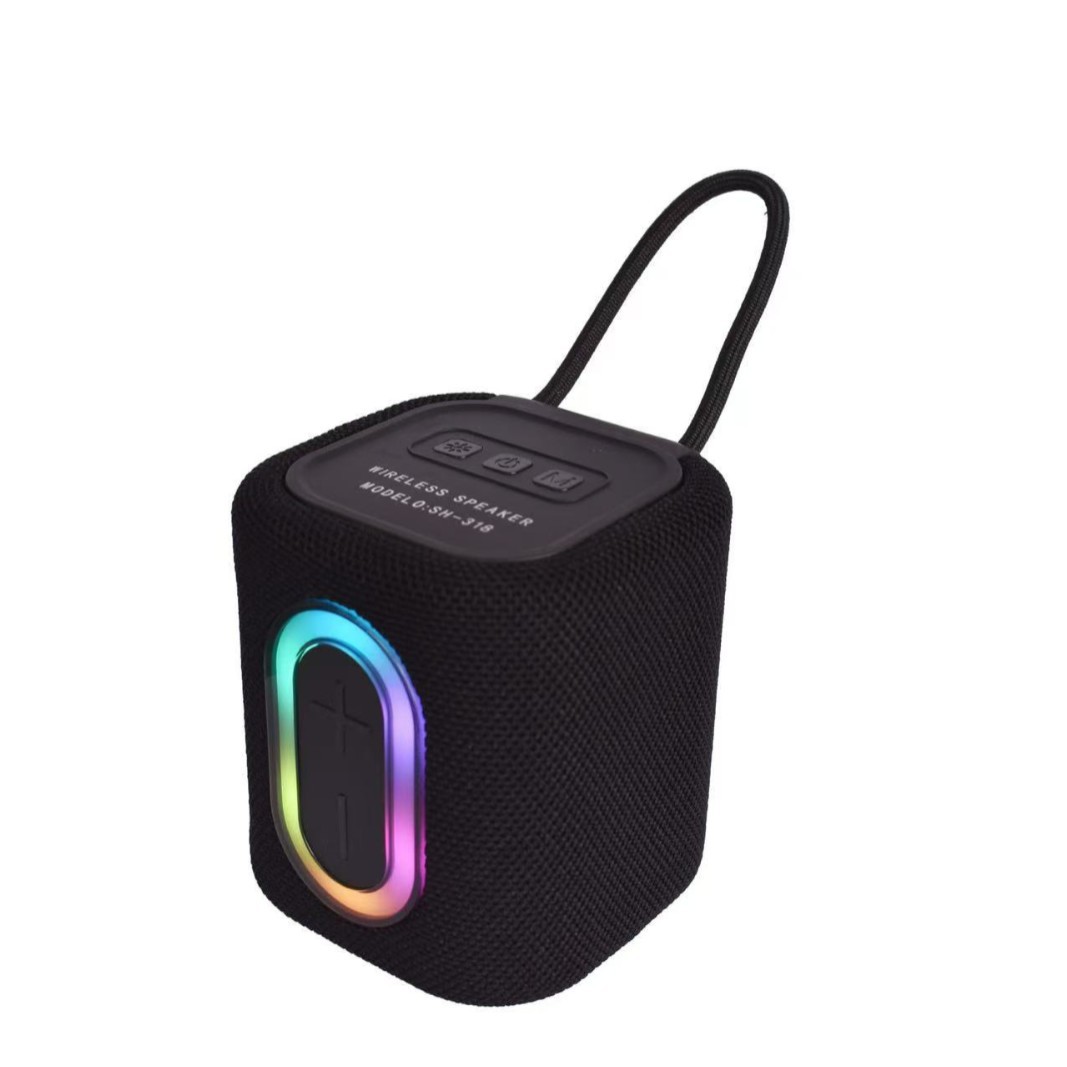 2026 New portable and colorful mini wireless Bluetooth speaker with RGB light
