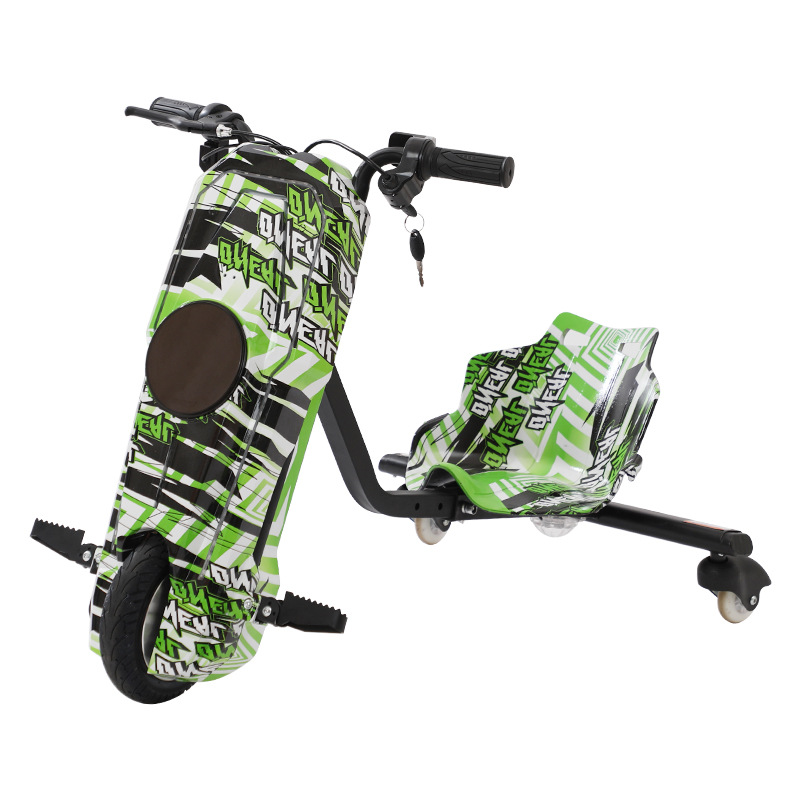 Wholesale of new electric three-wheel drift bikes, scooters, drift bikes, outdoor cycling models, tunnel lights, large wheels and flashing wheels Item Picture