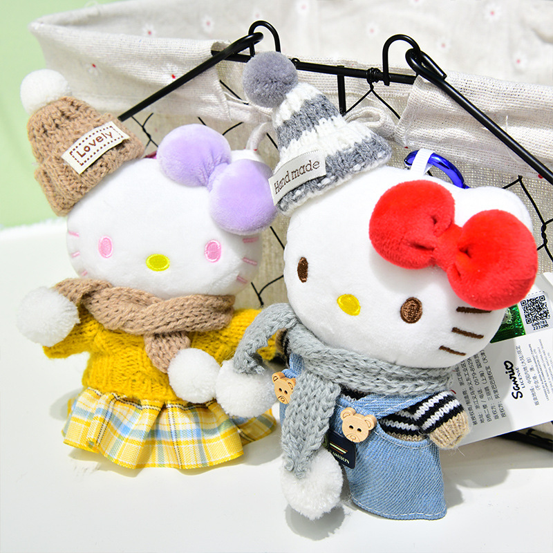 凯蒂猫小挂件可爱hellokitty毛绒公仔玩偶包包挂饰Kitty创意潮品细节图