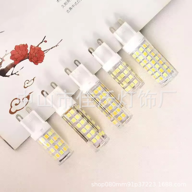 G9led bulb, pin bulb, ceramic high-voltage bulb, 220v pin corn lamp, mirror front lamp to replace halogen lamp Specification image