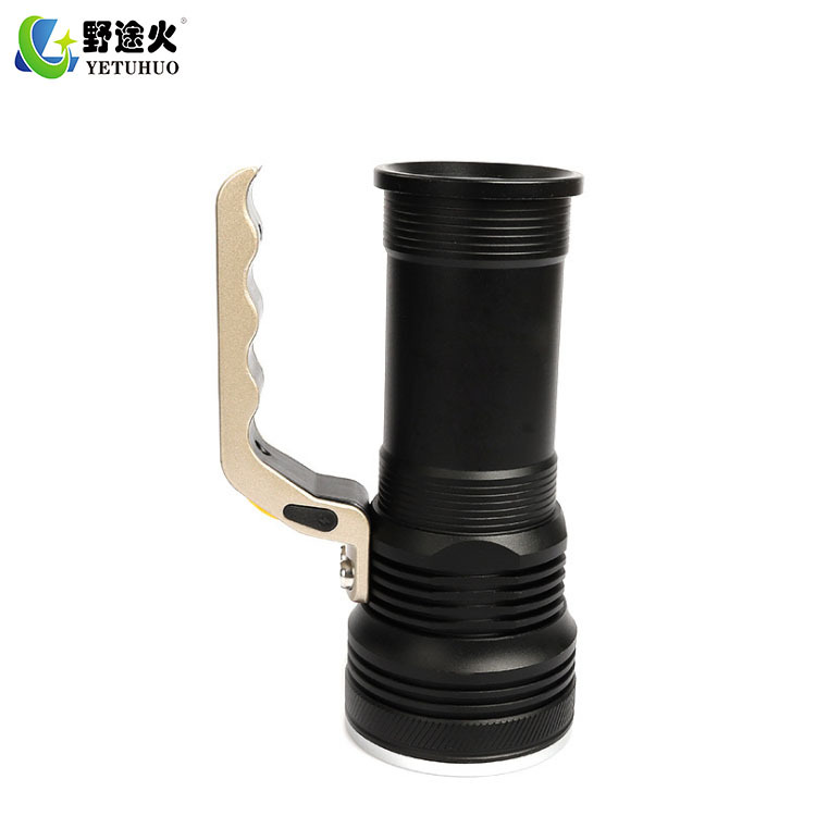 Aluminum alloy outdoor long-range lighting flashlight, charging portable lamp, LED patrol xml-t6 high-intensity searchlight Specification image