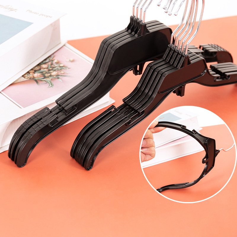 塑料衣架酒店挂钩VICS卖场时装上衣展示衣架防滑商用厂家直销批发详情图4