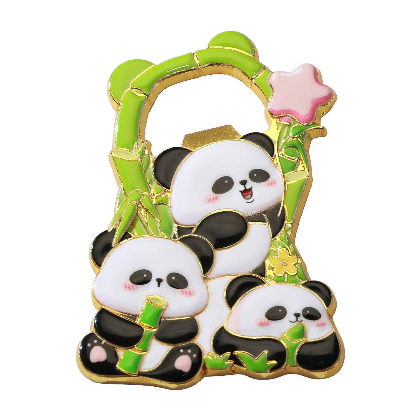 Panda bottle opener refrigerator sticker, Metal Flower cultural and creative refrigerator sticker, customized Chengdu National style and national trend creative refrigerator sticker Item Picture