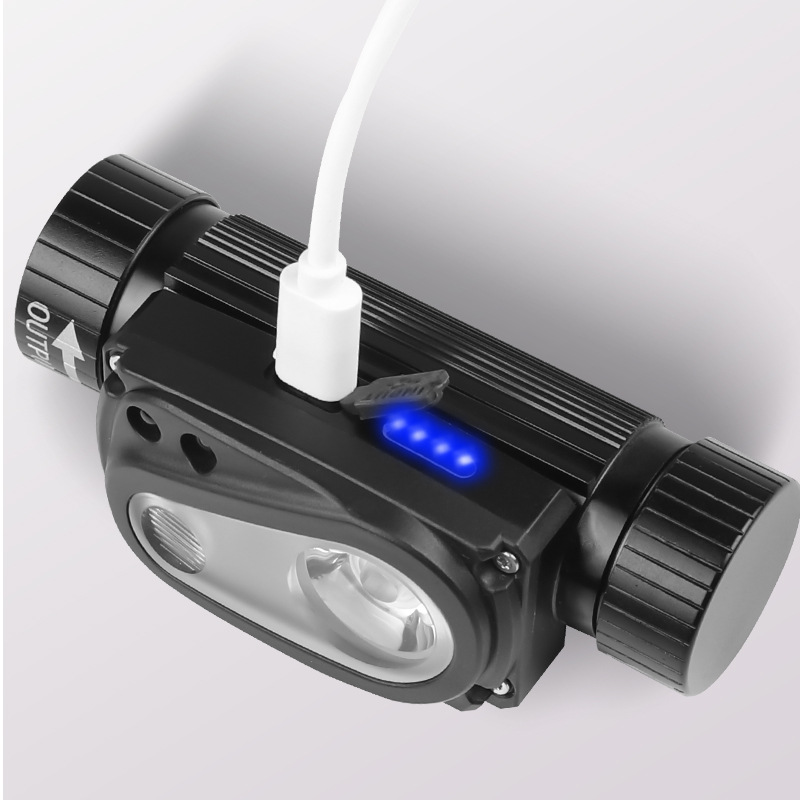 Cross-border new 21700 charging induction strong headlight XHP50LED type-c charging magnetic attraction work headlight Application Scenario