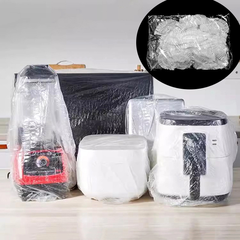 特大号一次性防尘罩电饭煲锅烤盘微波炉家用电器风扇塑料防尘套