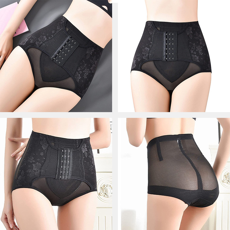跨境新款2022内裤女中腰收腹裤女束腹提臀产后瘦身塑身透气收肚产品图
