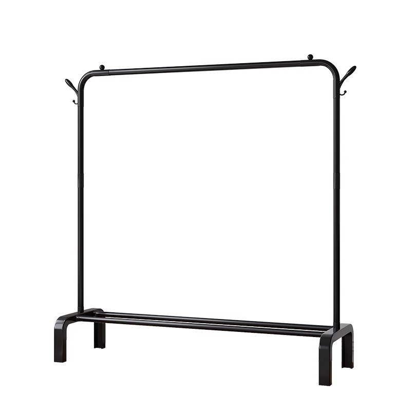 Manufacturer's floor-standing clothes rack, simple household balcony clothes drying rack, bedroom storage clothes drying pole, indoor hanging clothes rack Item Picture