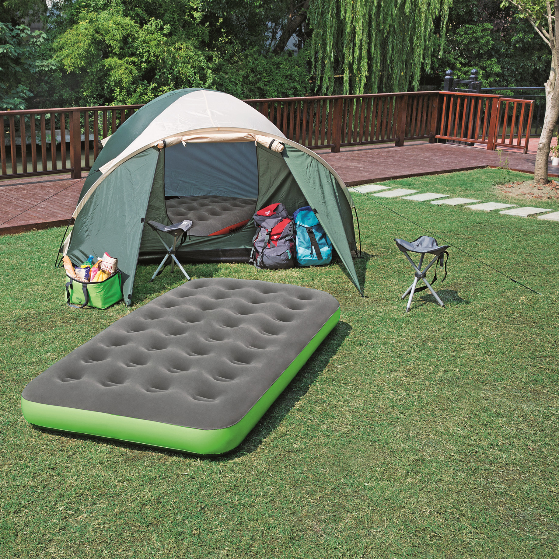 户外充气床实物图