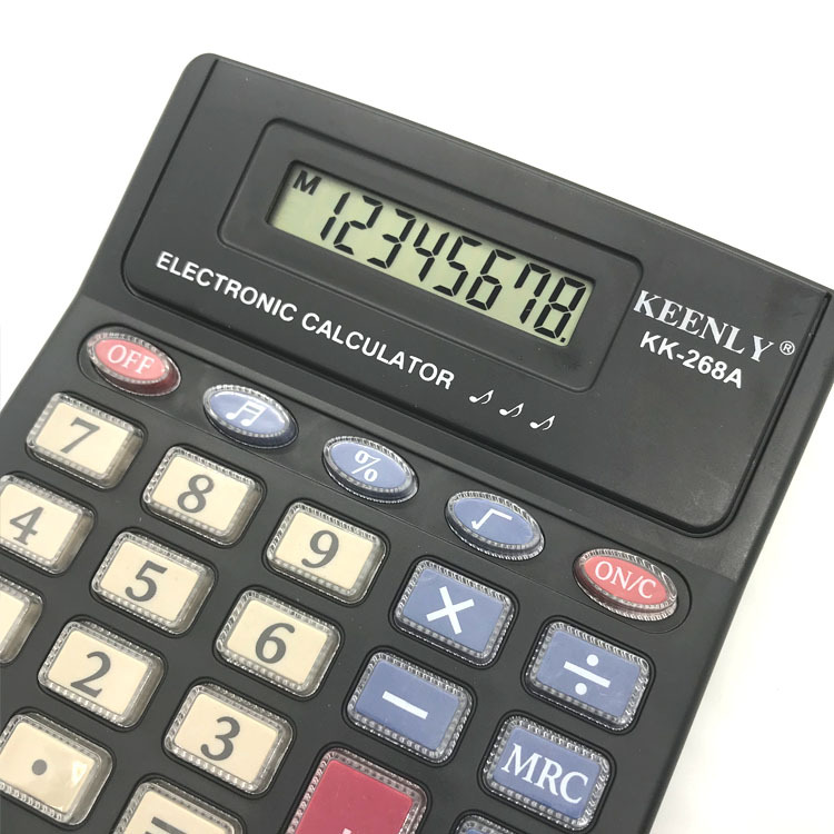 Factory direct sales and wholesale of 8-digit small mini palm calculators with ringing keys, accounting and financial computers Specification image