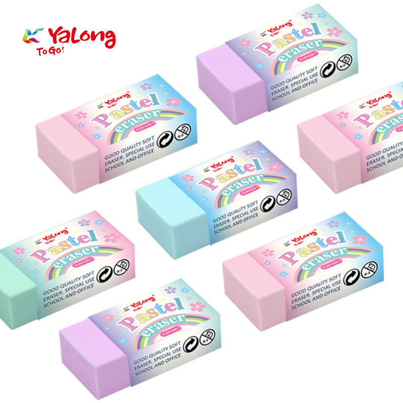 The popular cubic design eraser made of rubber TPR material in foreign trade, student/office pencil eraser Specification image