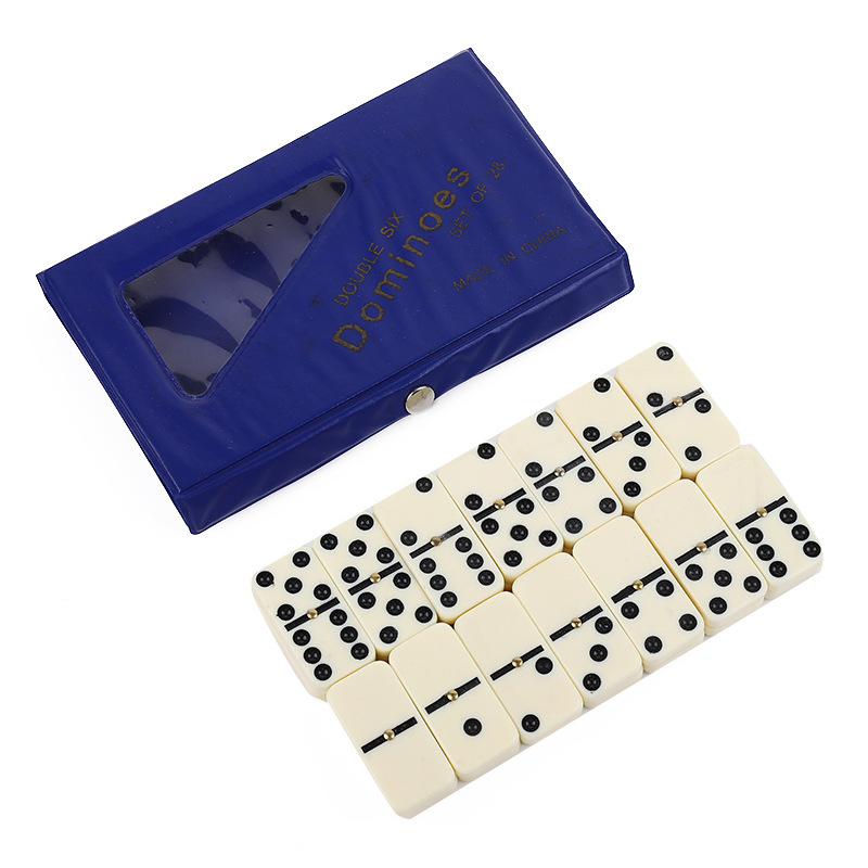 多米诺骨牌DOMINO卡牌棋牌 PVC包装象牙色多米诺牌骨牌5010PVC