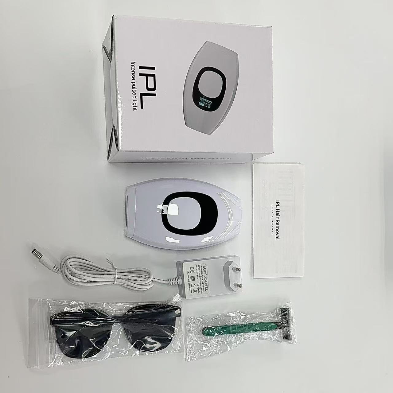 Cross-border bestseller with complete qualifications, small package laser hair removal device, home and hospital use full-body laser hair removal device details Picture