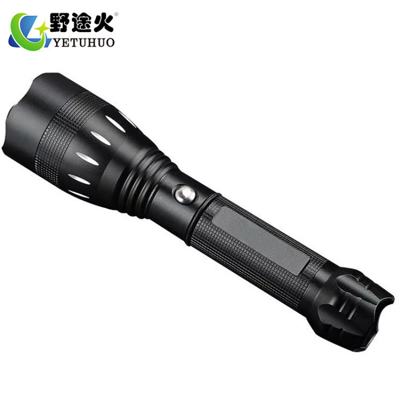 Free Logo Old Model Flashlight, Large Light Cup, Focused Aluminum Alloy Led High-Intensity Charging Lamp, Household Flashlight details Picture