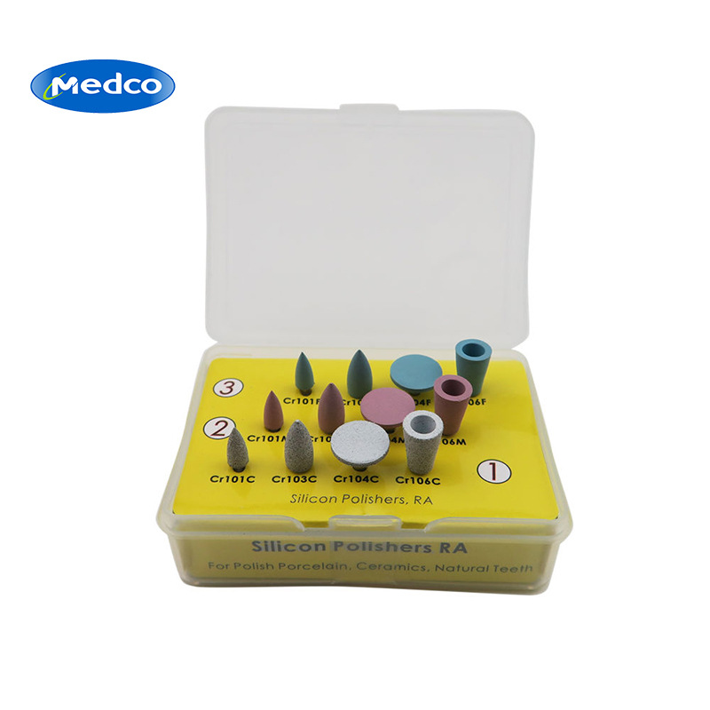 Cross-border exclusive dental polishing set, including dental silicon polishing machine, dental polishing drill set and polishing tools