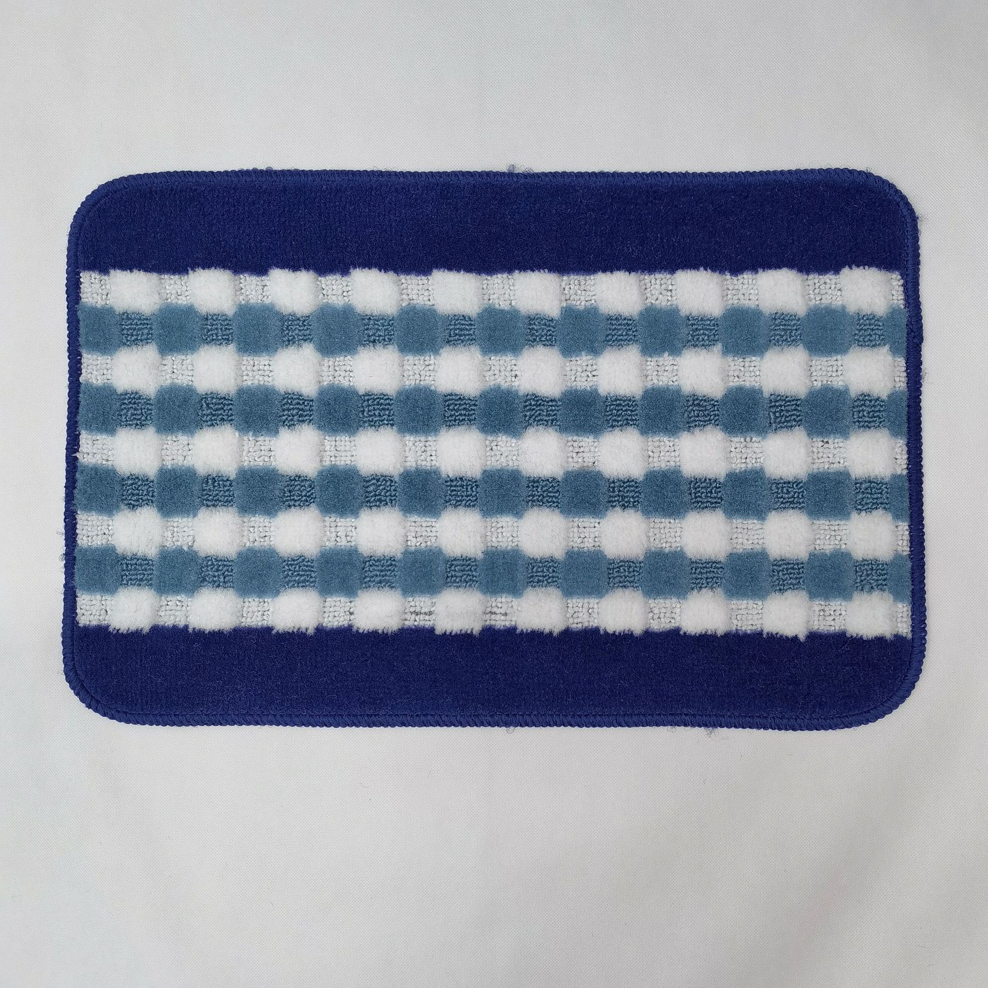 Long mosaic-patterned velvet TPR base, indoor entrance, bathroom, living room, toilet, room, anti-slip carpet, floor mat, door Item Picture