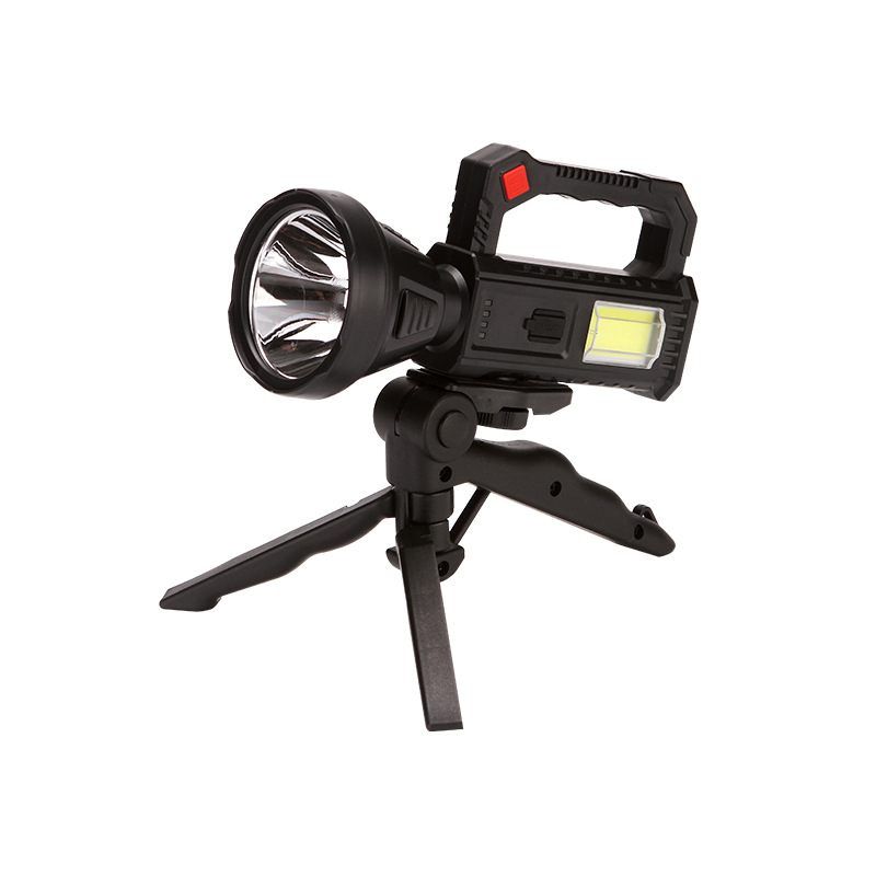 TY-841T创意太阳能充电手提电筒 户外超亮远射带支架手提耐用巡逻探照灯跨境热卖