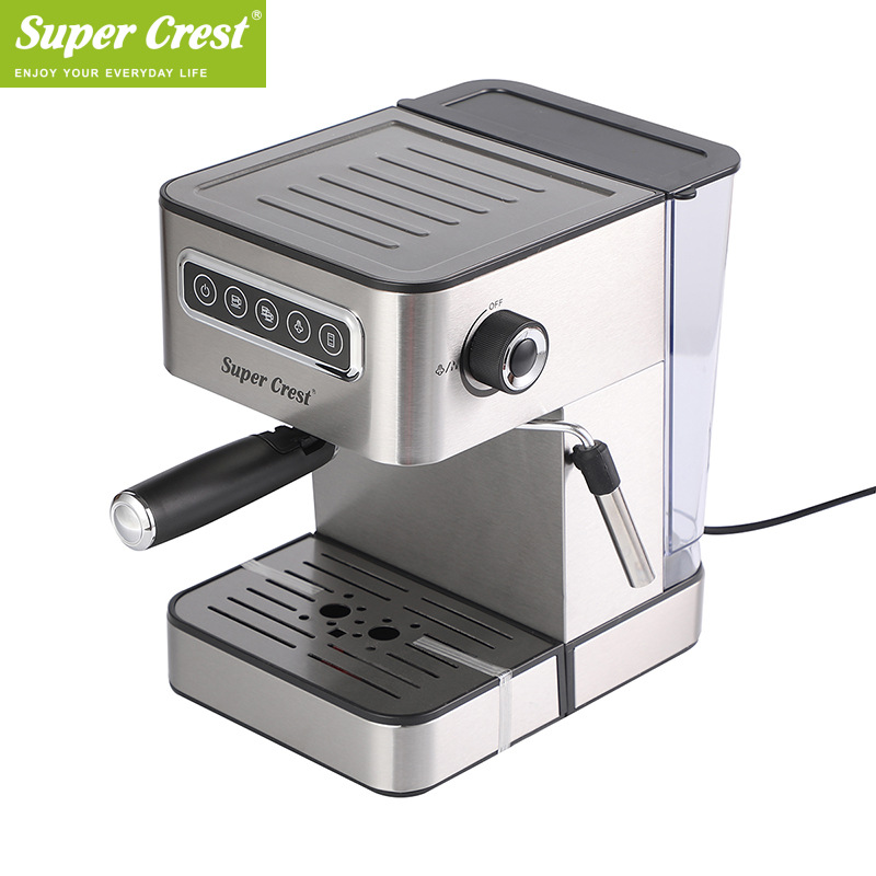 Super Crest Cross-border Home push-button espresso semi-automatic coffee maker Milk Foam machine for making milk foam