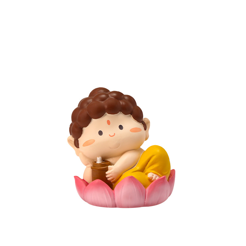 Little Buddha Creative Blind Box, National Trend style figurine, Good Luck Resin ornament, office desk blind box ornament wholesale Item Picture