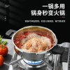 Small stainless steel mini 304 pressure cooker, household multi-functional, large-capacity commercial induction cooker Application Scenario
