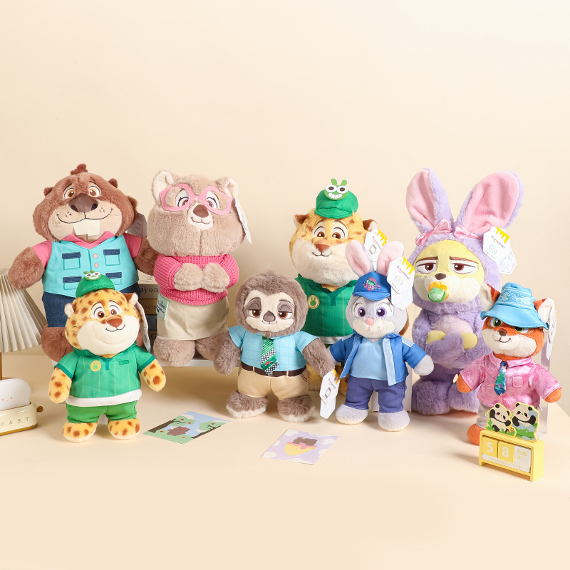 Disney official Zootopia 2 Judnick plush toy, Inspector Leopard, Lightning doll