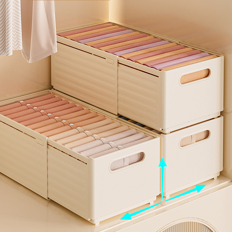 Wardrobe storage box, clothing organization, toy storage box, desktop drawer, underwear storage box, plastic clothes storage box Specification image
