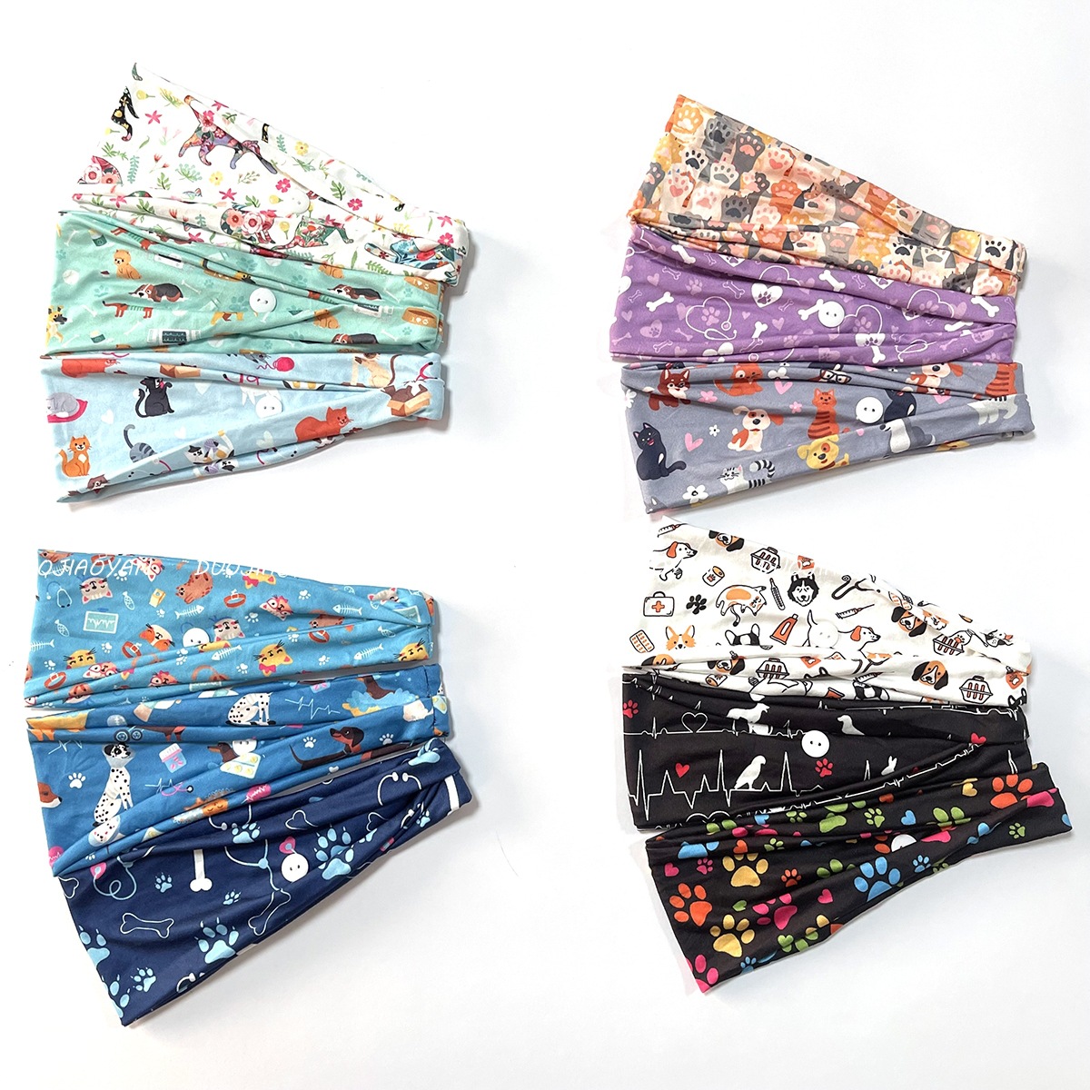 发带/三角包头巾/三角巾/儿童饰品/飘带女长款百搭白底实物图