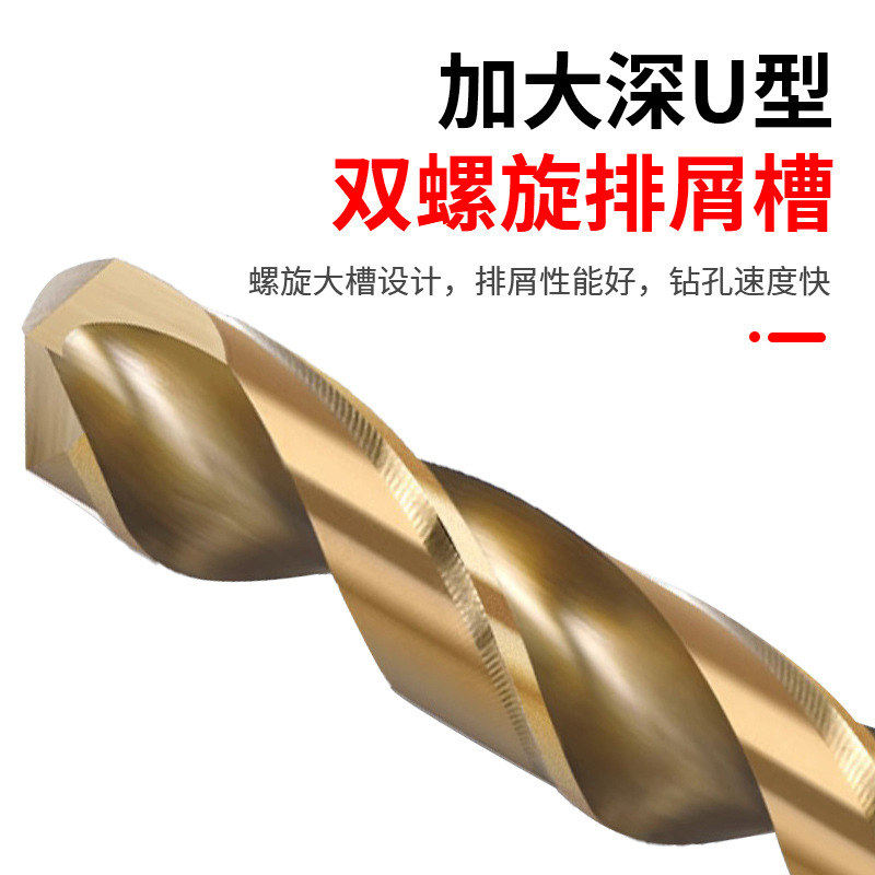 High-speed steel cobalt-containing extended twist drill, stainless steel drilling drill, hand electric drill tool, fully ground straight shank twist drill bit Application Scenario