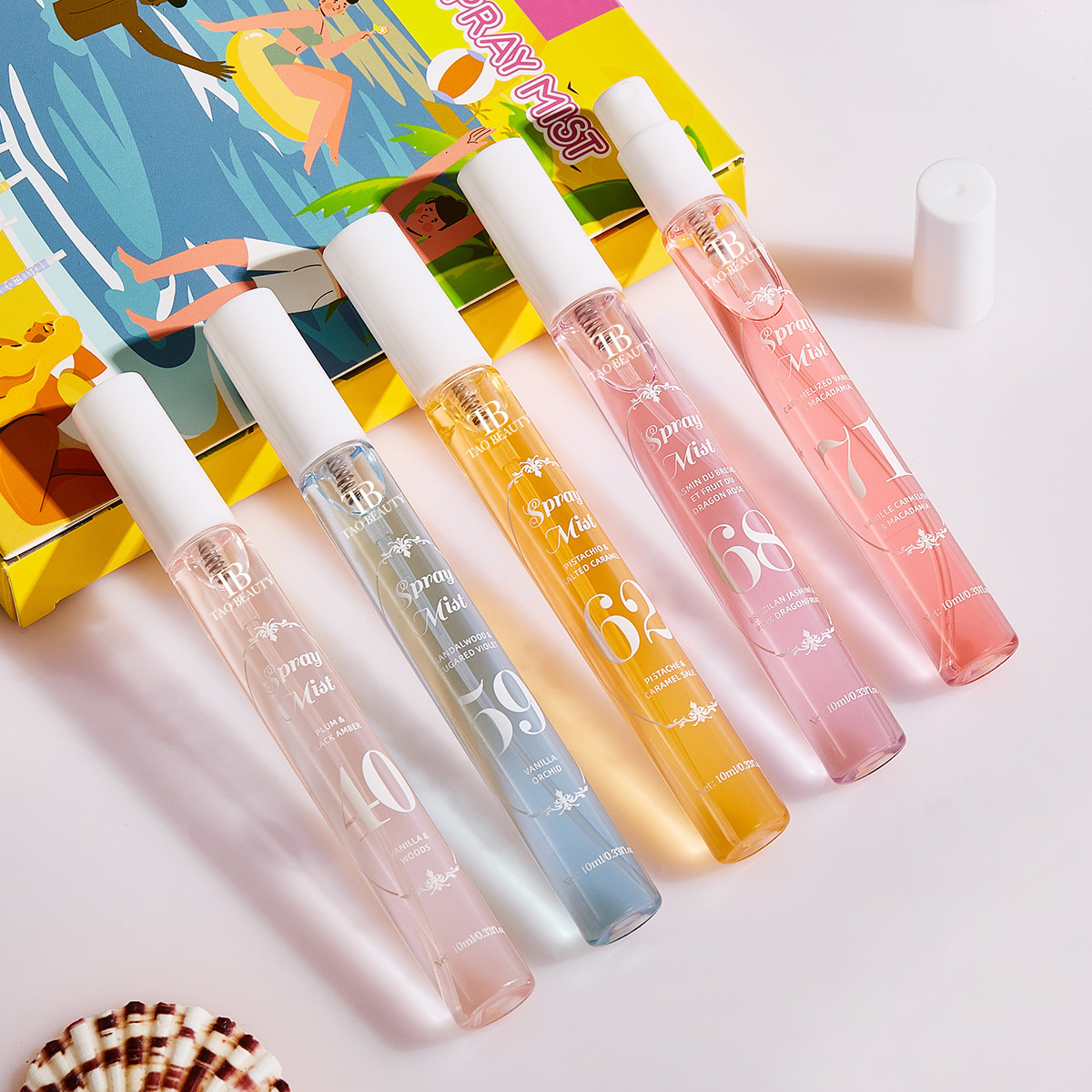 【跨境爆款】Tao Beauty数字香水喷雾套盒持久留香无酒精香氛喷雾产品图
